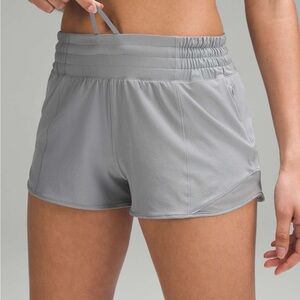 Lululemon 2.5 in Hotty Hot Shorts HR- Rhino Grey